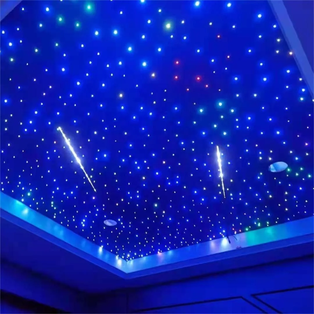 LED Fiber Optic Night Sky Ceiling Star Panel Lights for Living Room Sensory Room Bar