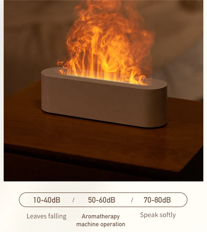 Household Flame Aroma Diffuser Flame Humidifier Mist Diffusor Essential Oil Fire Aroma Diffuser
