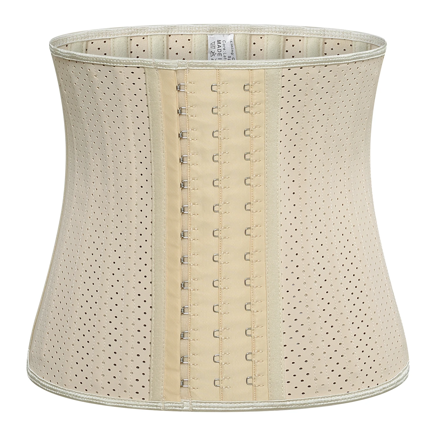 Women Body Slimming Short Torso Latex Fajas 25 Boned Workout Waist Trainers