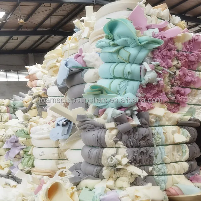 High Quality Low Price PU Foam Scrap Recycle Foam Sponge Waste for Making Rebonded Foam