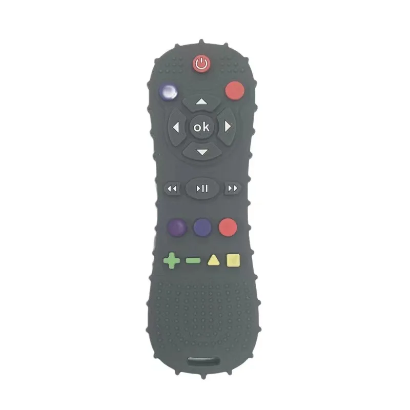 New Design Silicone Pretend TV Remote Control Toy Teether Toddler Baby Infant Silicone Teething Toy