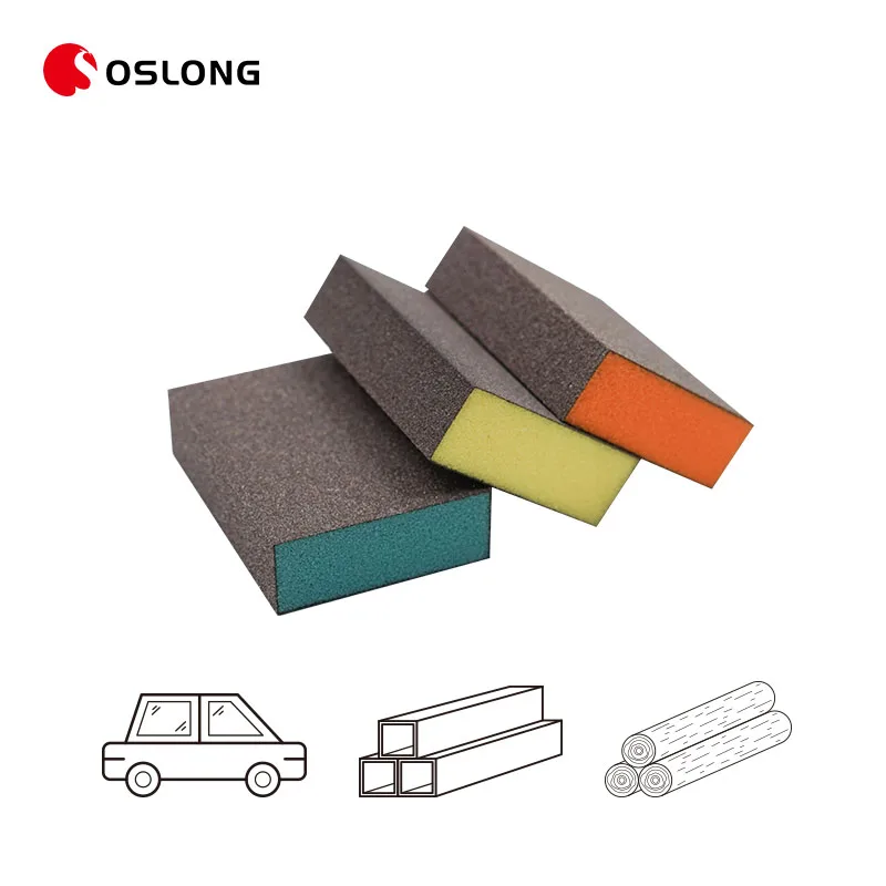 Oslong 100*70*25 мм оксид алюминия 320 Грит нержавеющая сталь губка наждачная бумага Гибкая абразивная металлическая Шлифовальная Пилка Для Ногтей