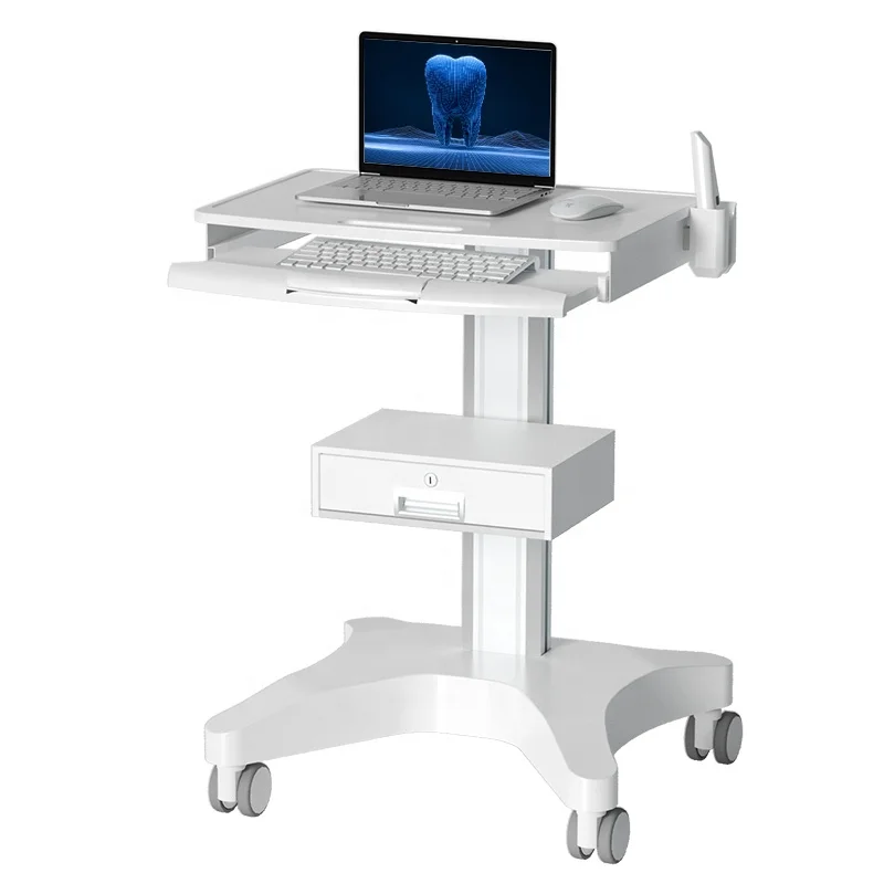 ABS plastic + Aviation Aluminum Alloy Hospital Medical Dental Oral Scanning Cart Trolley for Dental Clinic