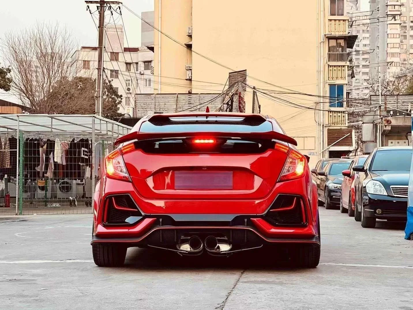 Заводская цена, полный широкий обвес для Honda Civic FK 8 хэтчбек седан 2016-2020 обновленные комплекты для широкого кузова в стиле toType-R