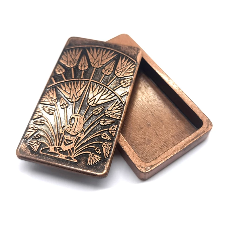 Magnetic Refill 15 ml Metal Brass Case for Perfume Roll on