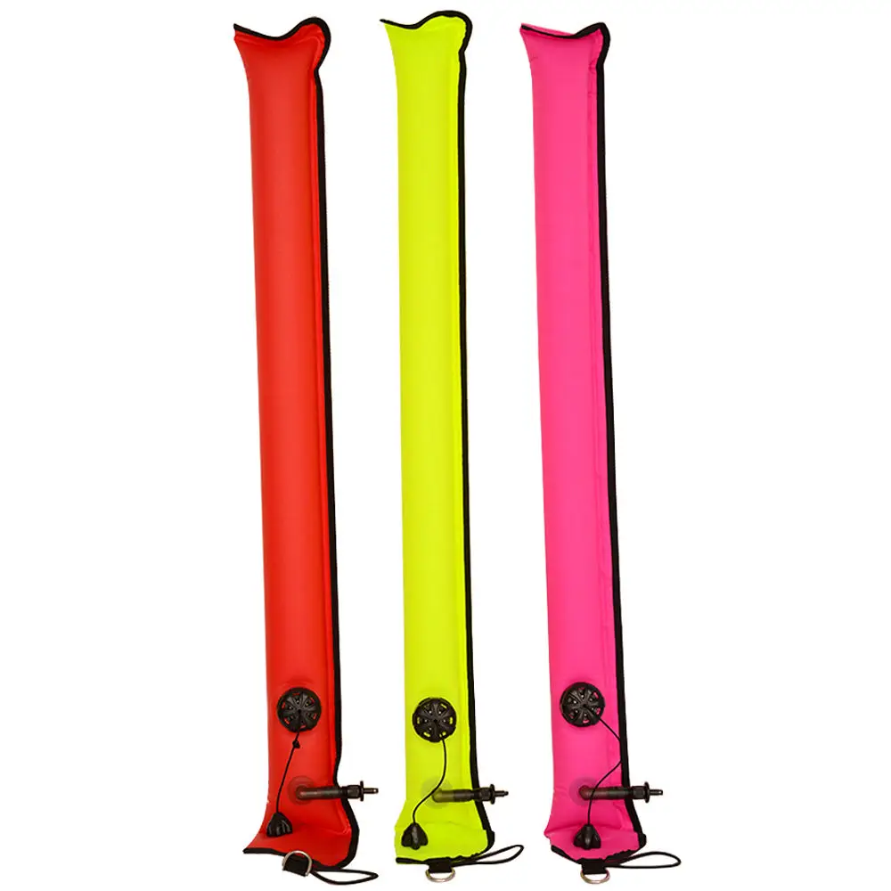 Dive Accessory Surface Marker Buoy, Inflatable Diving SMB Surface Signal Marker Buoy With Reflective Strip & Dive Flag ForDiving