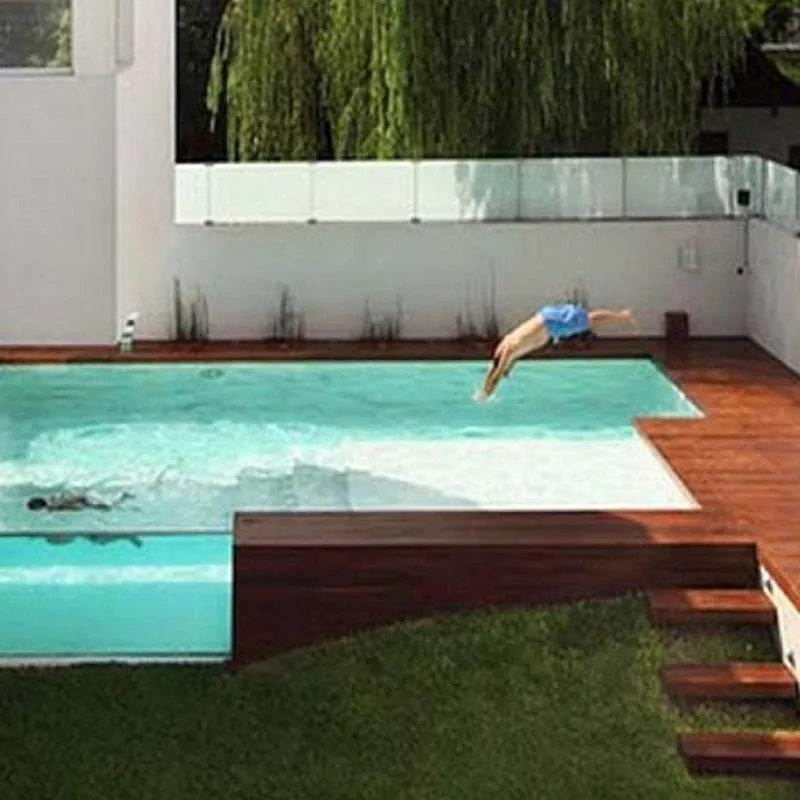 China factory customized outdoor adult acrylic plastic swimming pool