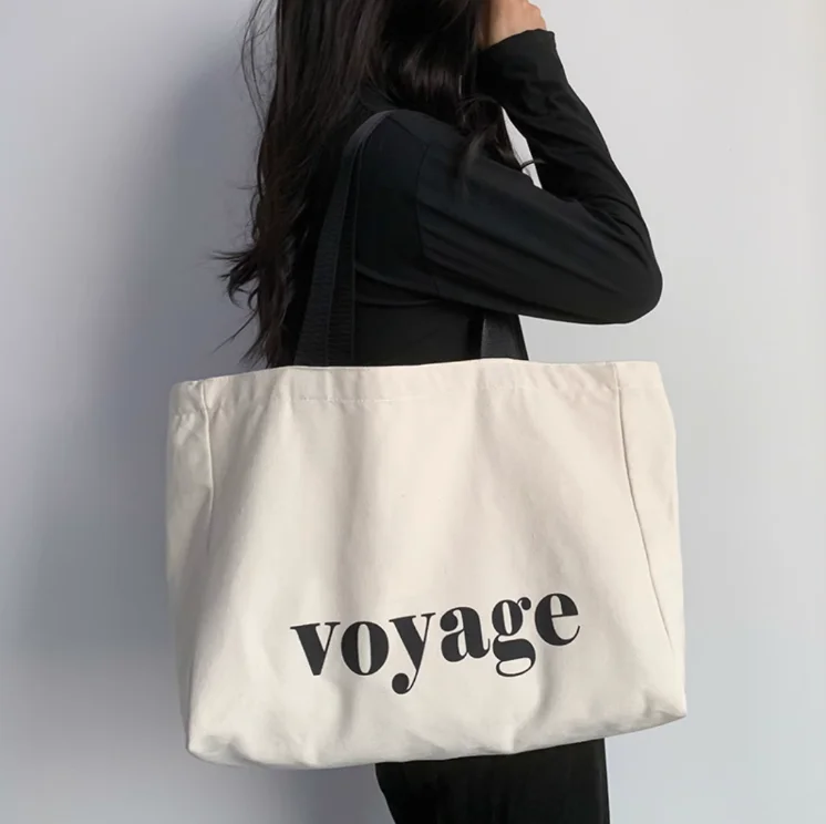 Canvas Tote Bag Cotton Canvas Custom Canvas Bag With Custom Printed Logo
