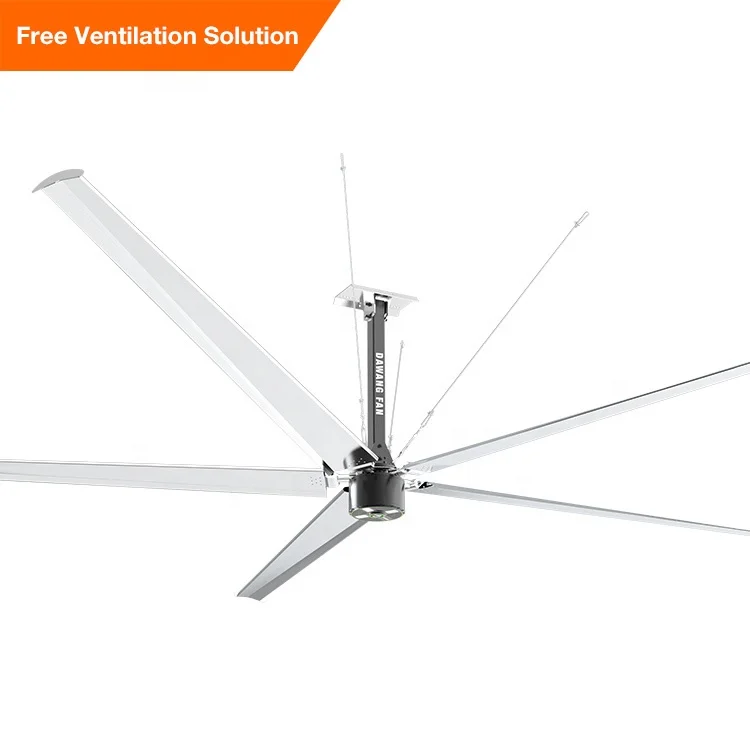 high volume PMSM big air Giant fan big ass 7.3m best big factori manufacturer commercial industrial hvls large ceiling fan