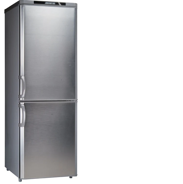 Most popular combi refrigerator 208 Liter colorful large fridge freezer double door handle BCD-208 for home and hotel