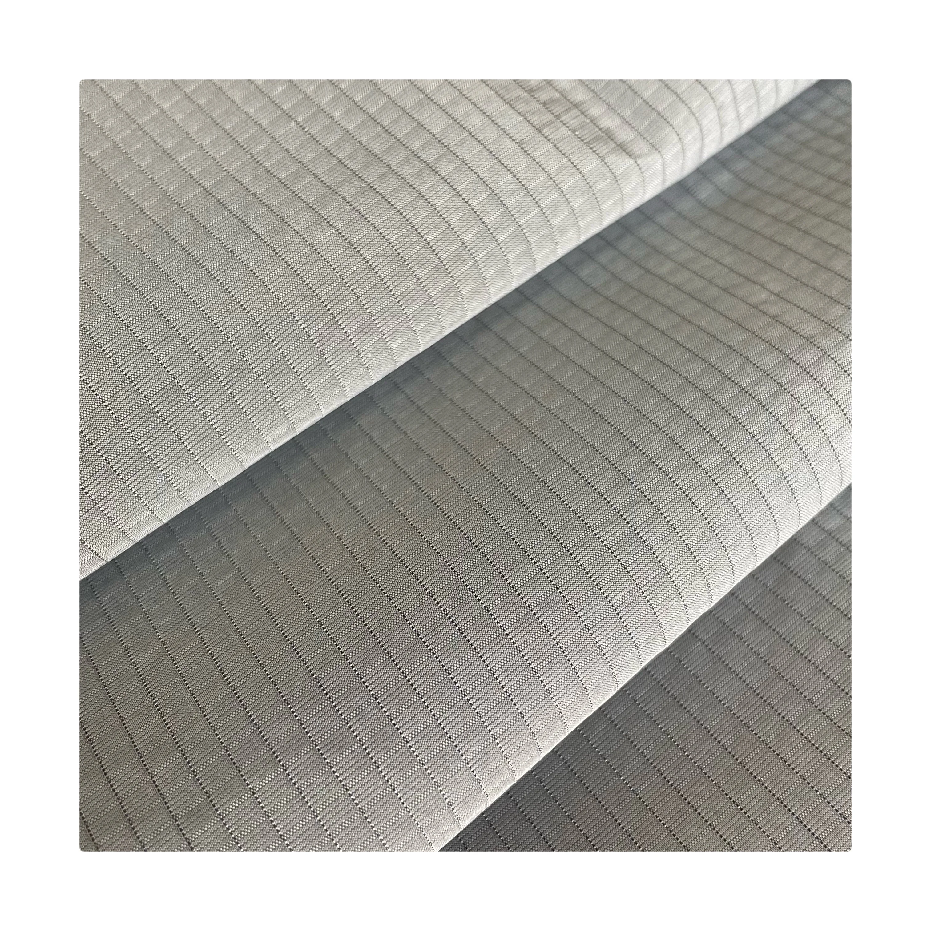 100% Polyamide Ripstop Black Dyed Yarn Grid Plain Nylon Taffeta for Bag Luggage Jacket