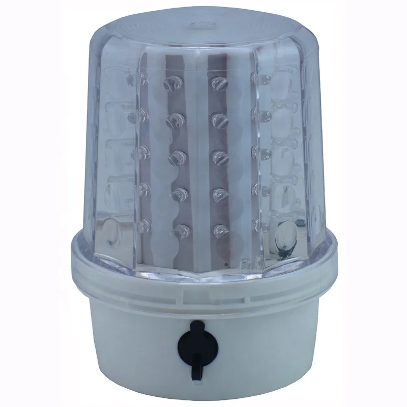 Rechargeable emergency guided vehicle beacon with magnetic base