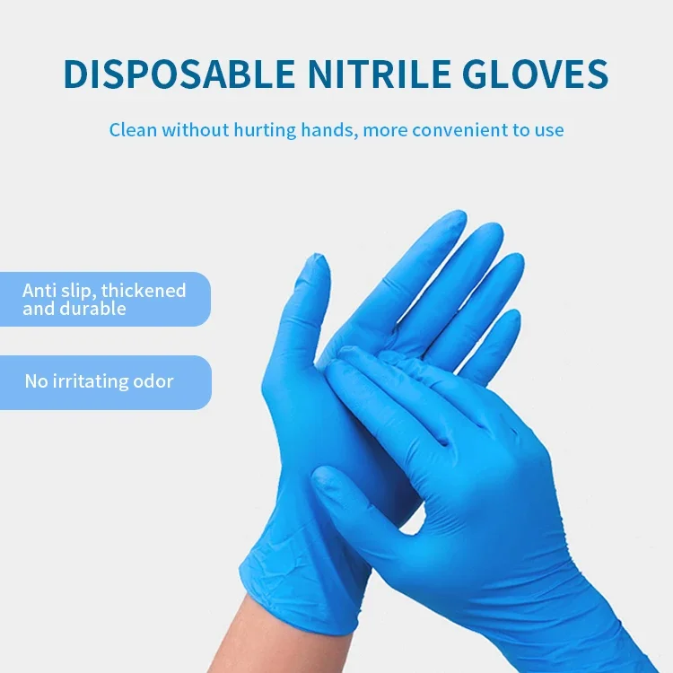 SANWEI 100/50/20PCS Purple Disposable Gloves Disposable nitrile/Vinyl Latex Examination Medical Gloves