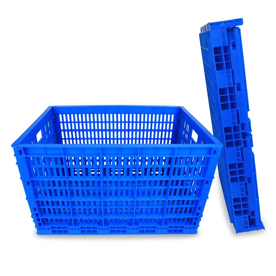 China Supplier Foldable Agriculture Vegetable Crates  Plastic Crates Stackable
