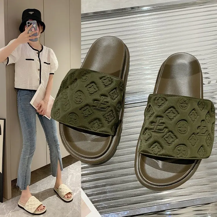 Senchen Upper Adjustable Strap Man Beach Sandals Causal Fashion Men Slide Slippers