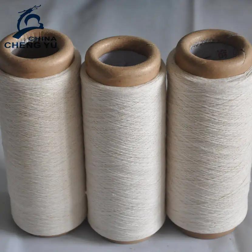 Recycled Cotton Sweater Yarn Raw White Ne20s/1 Oe Recycled Cotton Yarn For Knitting Socks Weaving