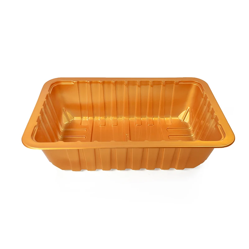 Customized frozen food packaging PP material fresh meat disposable plastic tray for supermarket