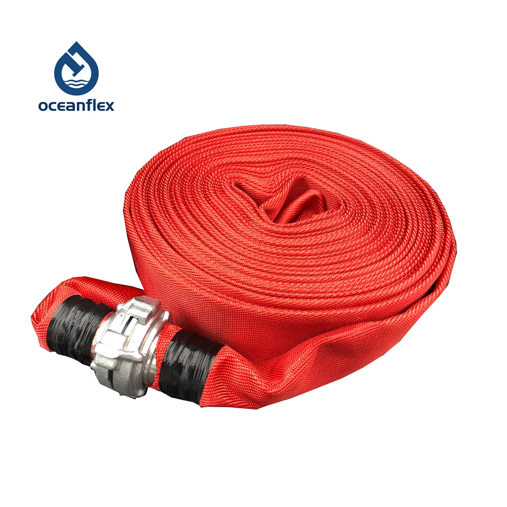 15M Pvc Red Fire Hose 8Bar Is Used In Agricultural Irrigation, Urban Fire Protection