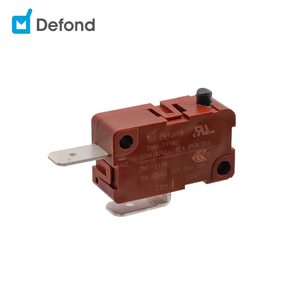 30a микропереключатель 42vdc Defond DMU-1116D-001 SPST IP54 2-контактный T85 микро