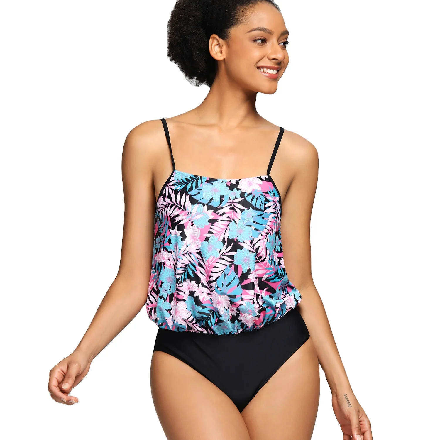 Bikini Euro American sexy one piece printed swimsuit Women Beach Bikini