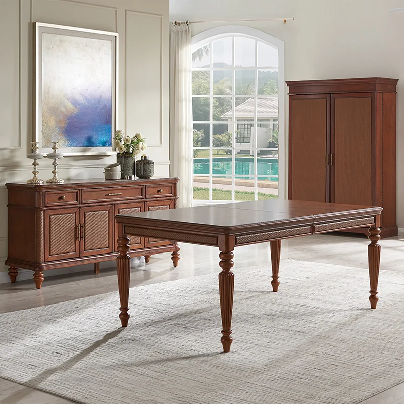 High quality wholesale Middle Eastern  style Dining Table in Dining Room Furniture  Extension 8-10 chairs dinning table  set