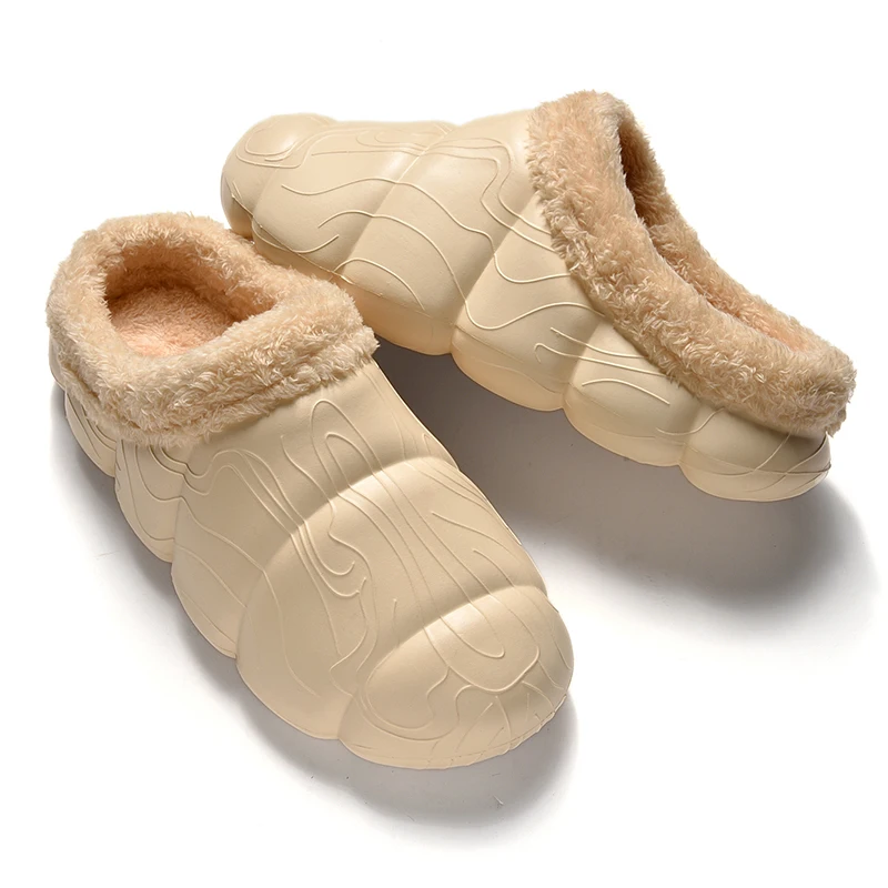 Waterproof House Ladies Winter Fur Slides Fashion Animal Slippers Adults Warm Bear For