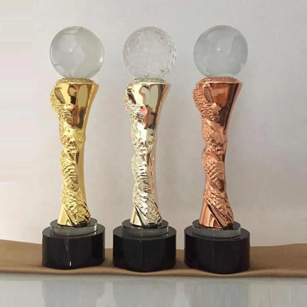 New design sports ball basketball mvp resin metal trophy custom logo transparent championship crystal basketball trophy cup