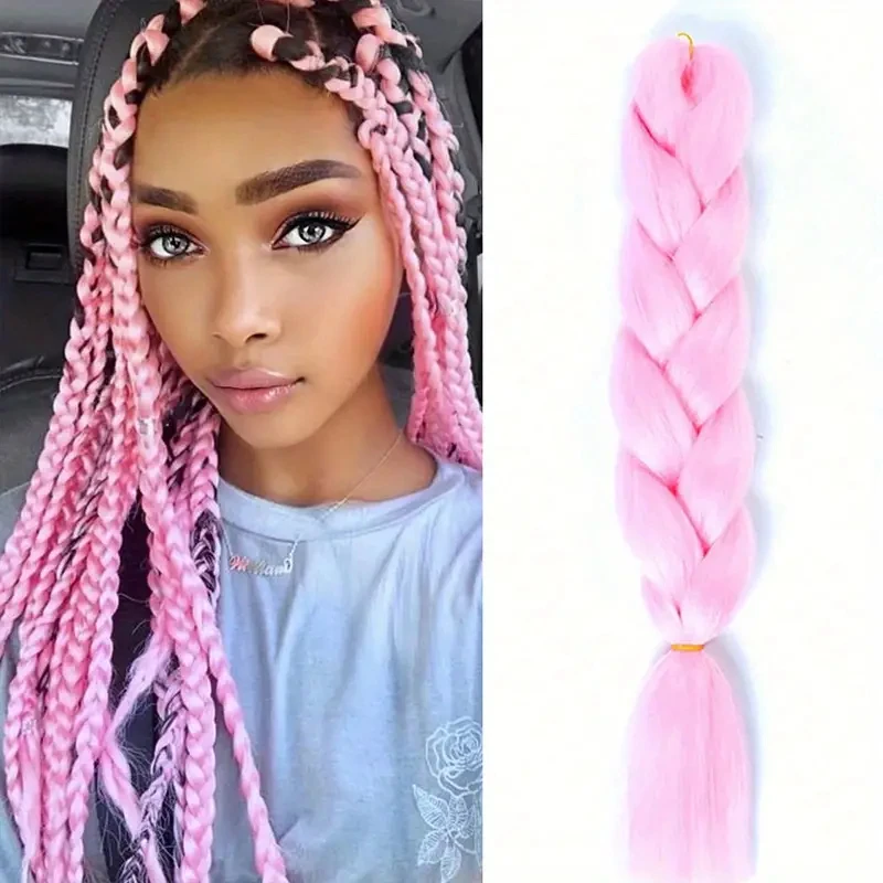 Wholesale Jumbo Braid Hair 41 Inch 165 G Crochet Braids Pure Color Synthetic Africa Jumbo Braid Hair Extension