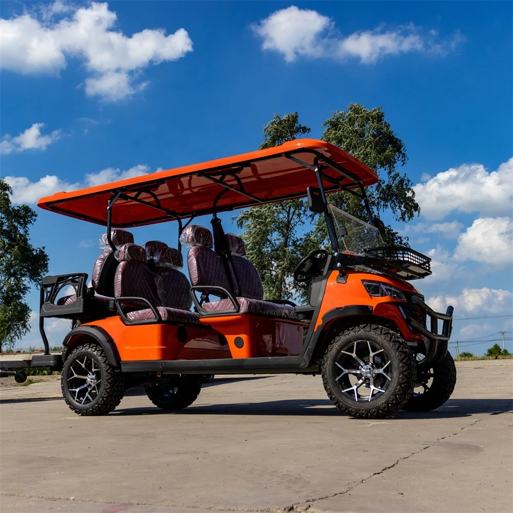 2+2 Electric Golf Cart Buggy Club Car Electric Vehicle Aluminium Frame Golf Carts With Curtis Controller golf cart 6 seater