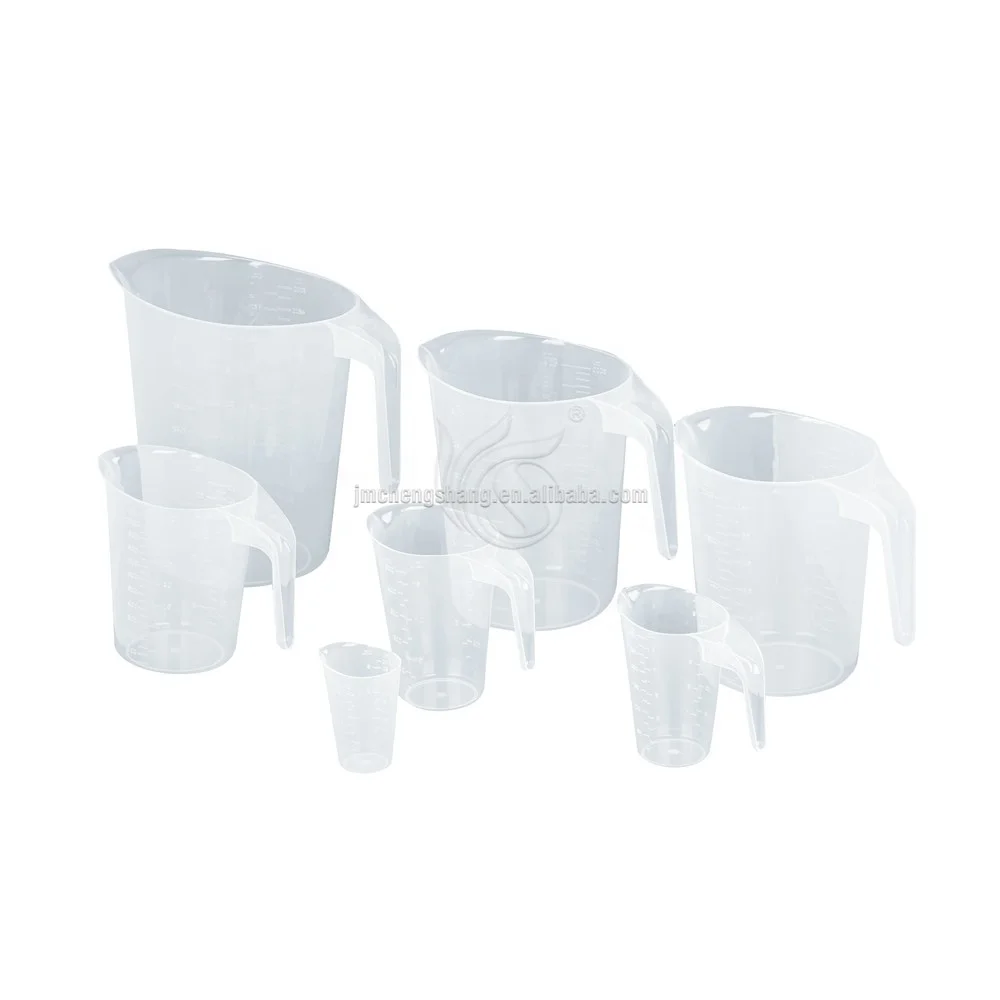 Restaurant Kitchen Bakery Supplies Food Grade Plastic Polypropylene PP Measuring Cup with Cover
