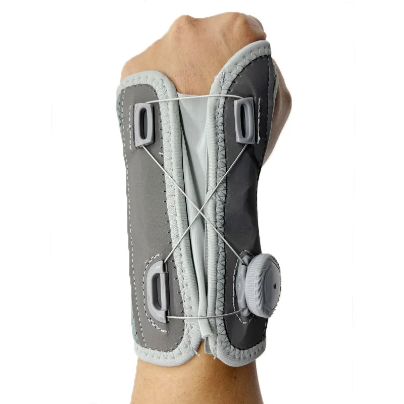 Custom High Quality Adjustable Hand Splint Rotary Button Wrist Stabilizer Support Orthopedic Wrist Brace for Carpal Tunnel