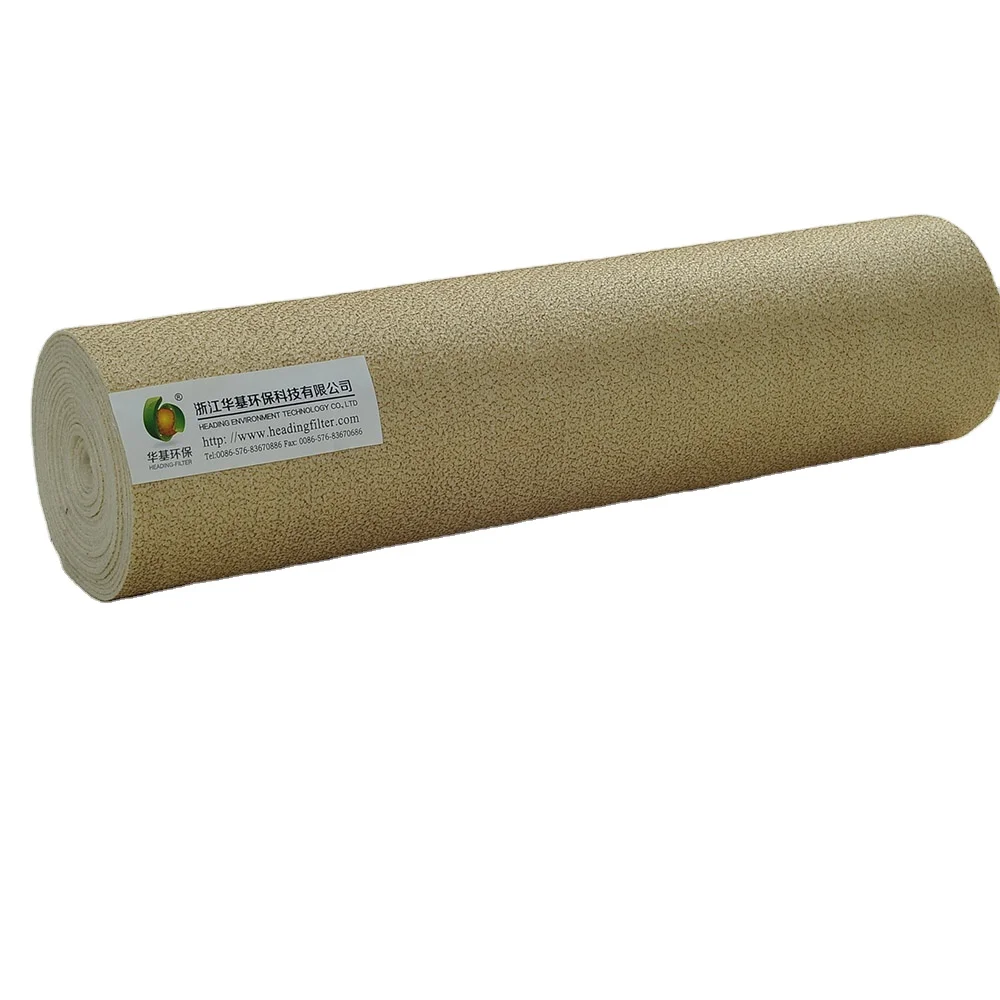 Best-selling non-woven needled felt  100% PTFE dust filter cloth