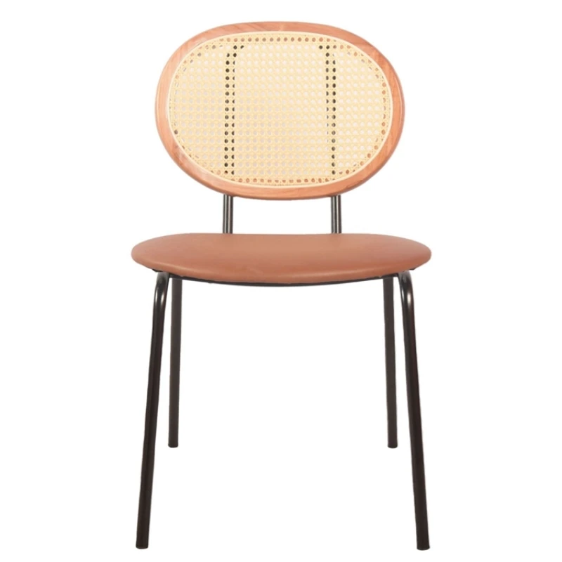 China Manufacturer Chiavari Hotel Party Chairs Golden Metal Frame and PU Cushion Dining Chairs