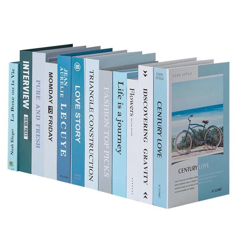 book decoration fake Well made unique design customized decoration book for home