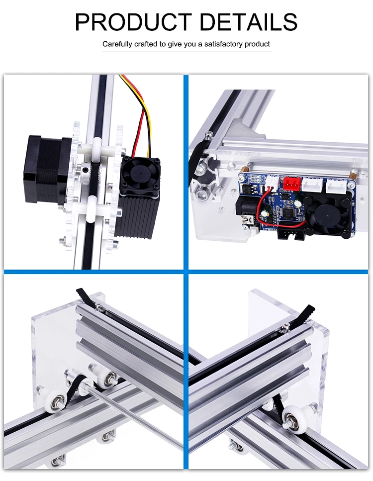2 Axis CNC 6550 GRBL Laser Engraving Machine With Optional laser For Wood