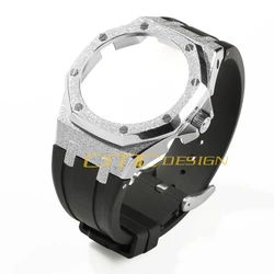 GA-2100 Gen. 4 Star Dust Watch Case Bezel Rubber Strap Silicone Band Modification Kit for Casi-Oak G shock ga2100 replacement