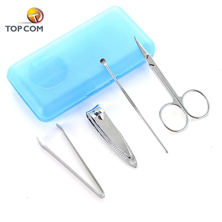 Оптовая продажа принадлежности для ногтей 4 в 1 аксессуары маникюра коробка набора