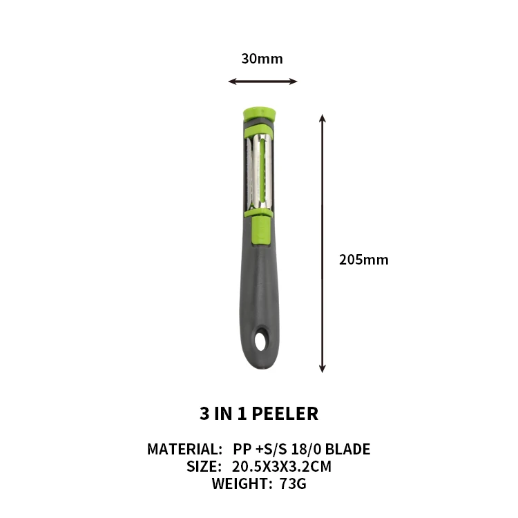 Лидер продаж 3 в 1 терка Zester нож для фруктов Овощечистка домашней