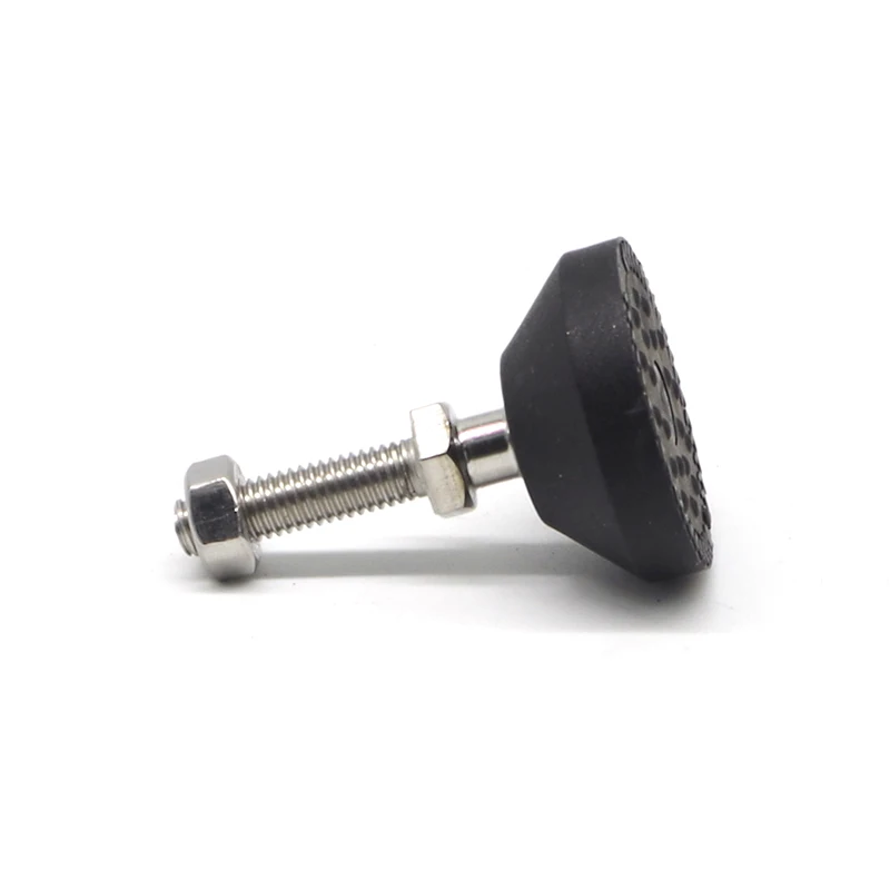 Foot mount 40 base  M8*30 bolt  Rotatable nylon large base glides rubber for t slot aluminum profile  #7873