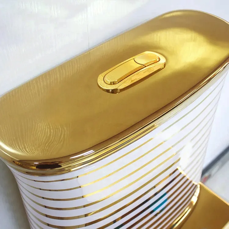 Объединенный арабский Эмираты ванная комната керамический Золотой Туалет набор