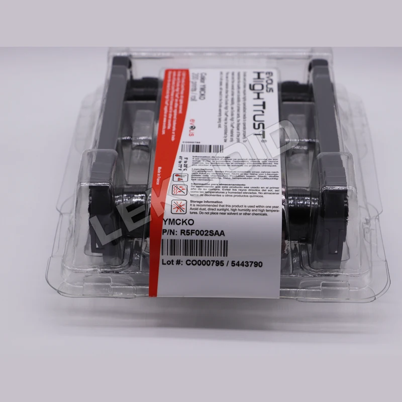 Evolis R5F002SAA YMCKO цветная лента-200 принтов для принтера карт Zenius