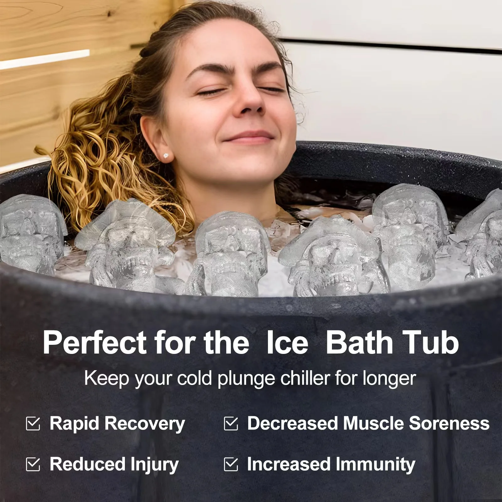 Custom Mold Silicone Ice Cubes Maker Tray 3D Shaped Ice Cube Mold for Halloween