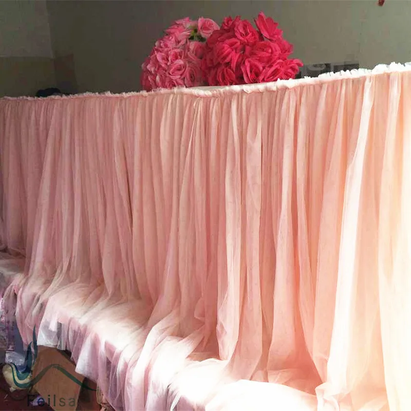 
Wholesale Tutu Table Skirt For Wedding Banquet Decoration 
