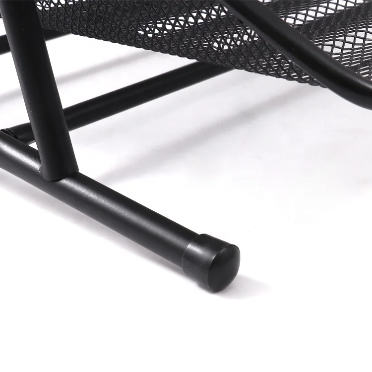 Foska Multifunctional Metal Grid Document Holder and Storage Triple File Trays for Office Desktop Organization