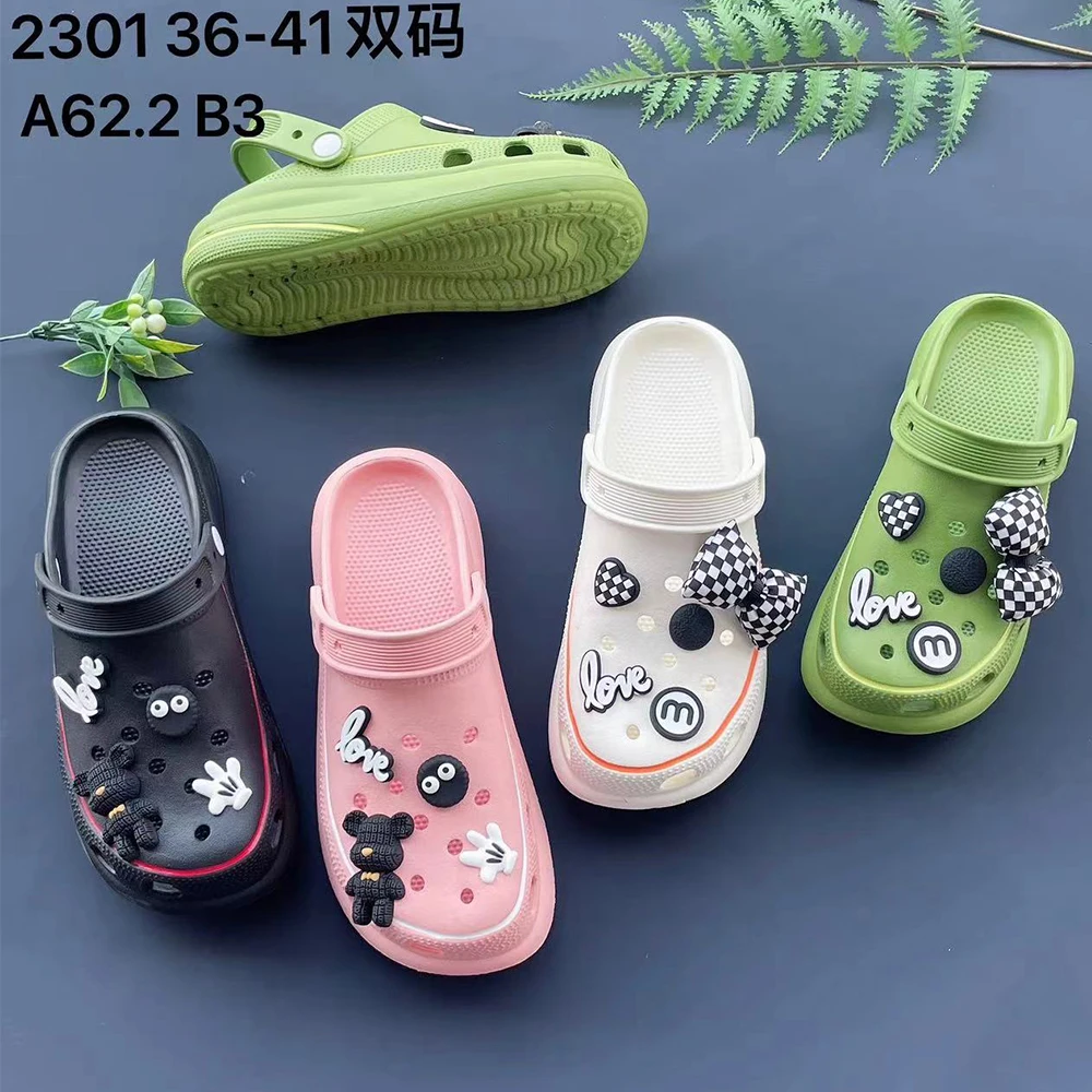 Good Quality Wholesale Indoor Outdoor Garden Shoes Home Slippers For Ladies Hot Sale Mules Clogs Women Sandals