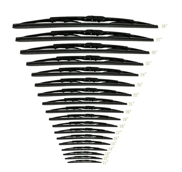 Best supplier of  Universal  Windshield Wiper Blade front and rear frame metal wiper blades for car window cleaning