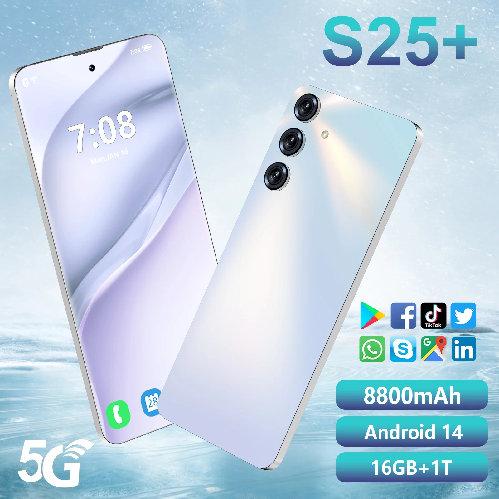 original new 5g s25 ultra android smartphone 2 sim beautiful camera global game mobile phone