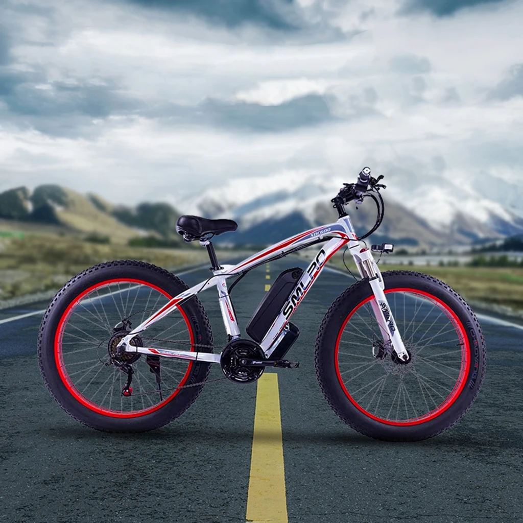 High Quality Electric Mountain Bike Fitness And Entertainment 24Inch 13Ah With Led Lights Brand New Electric Hybrid Bike