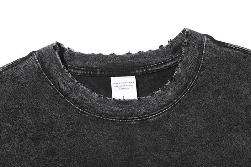 New design rock band tees cotton washed streetwear tshirt custom logo DTG printing vintage t shirts