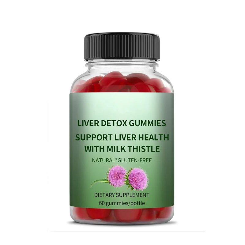 Good Quality Promotional Yummy Gluten Free Liver Detox Gummies With Milk Thistle